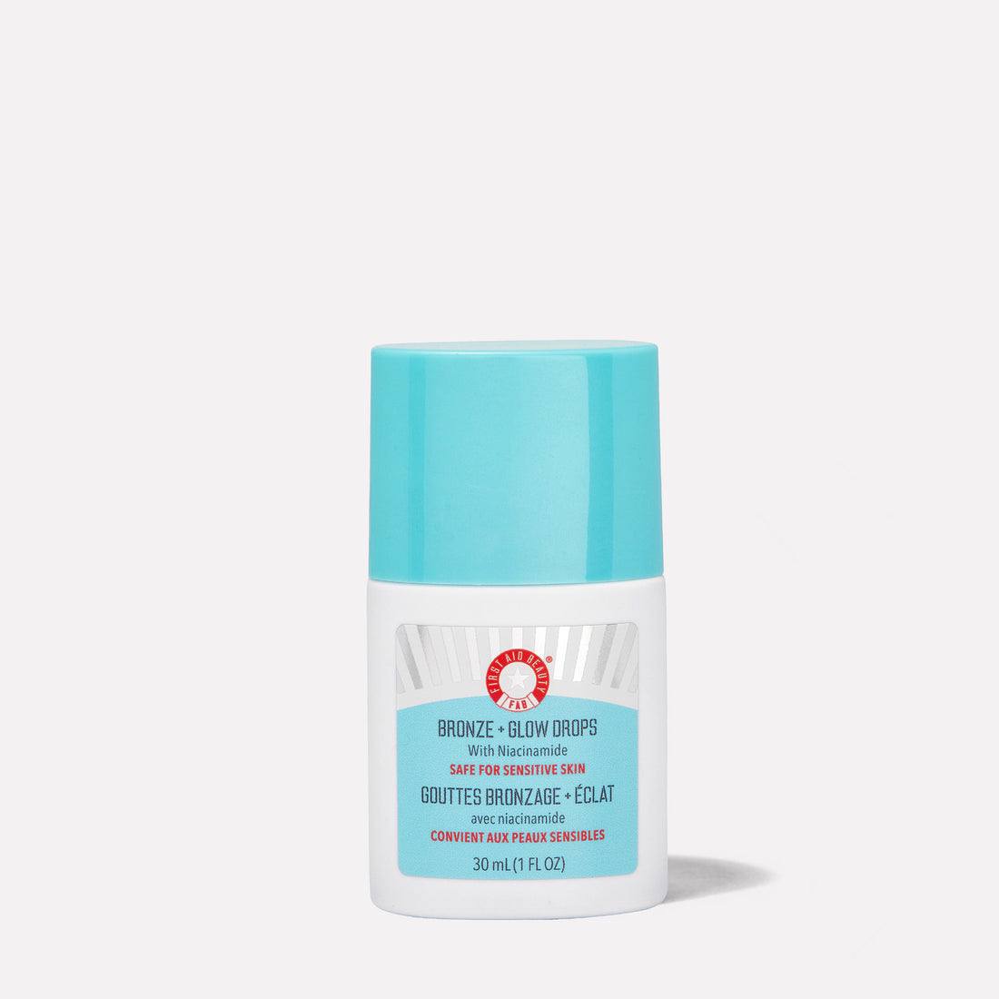 سرم برنزر درخشان کننده با نیاسینامید فیرست اید بیوتی Bronze + Glow Drops with Niacinamide | First Aid Beauty