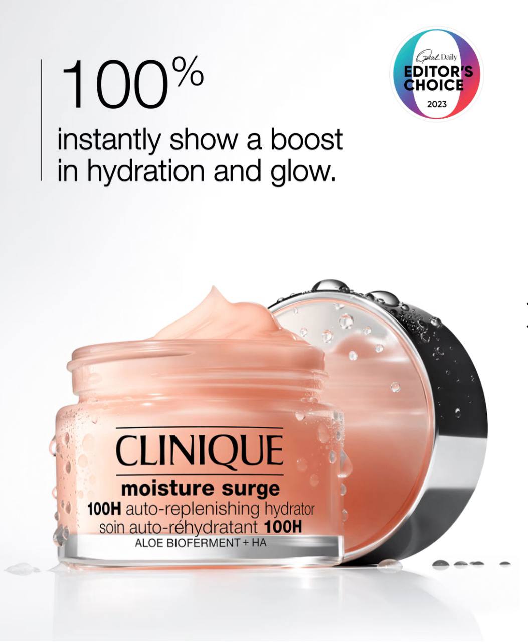 آبرسان 100 ساعته کلینیک Clinique Moisture Surge™ 100H Auto-Replenishing Hydrator - آرو