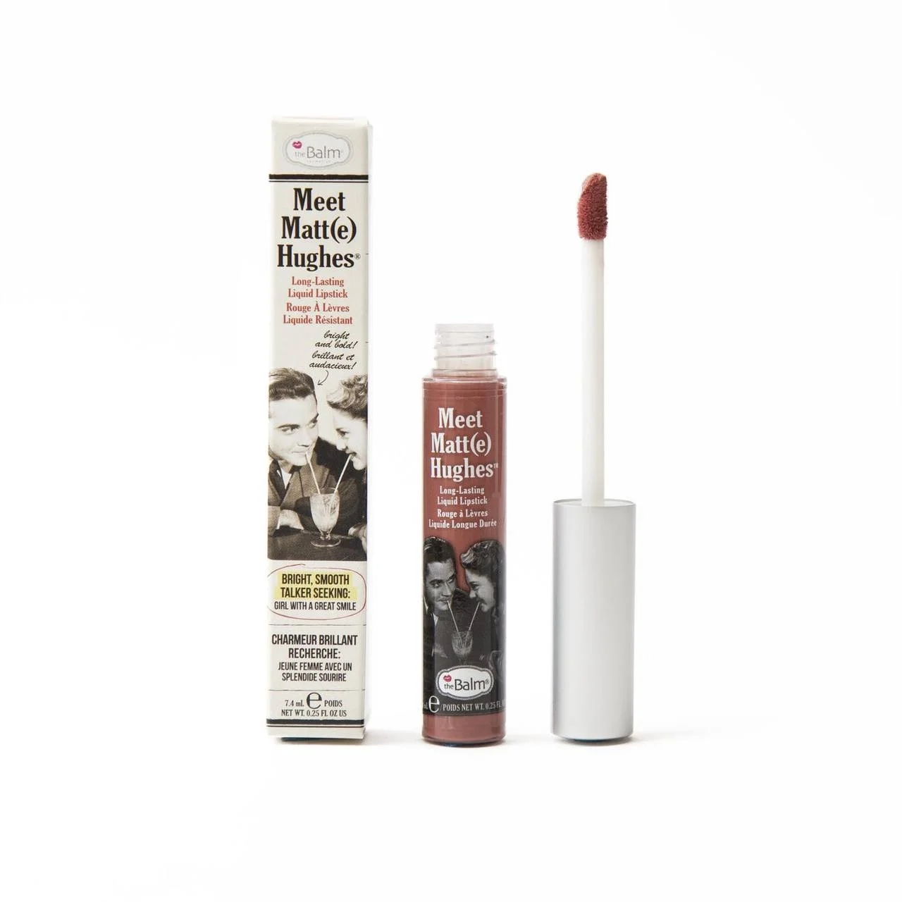 رژ لب مایع بادوام دِبالم مدل میت مَت هیوز The Balm Cosmetics Meet Matt(e) Hughes Long-Lasting Liquid Lipstick - آرو